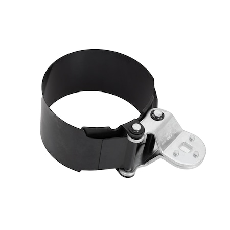 Steelman 4-21/32'' - 5-5/32'' Heavy Duty Oil Filter Strap Wrench with 1/2'' Square Drive, Black 61247